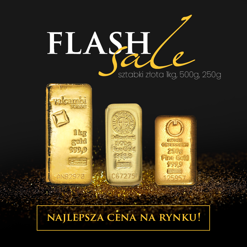 Flash Sale - Sztabki złota!